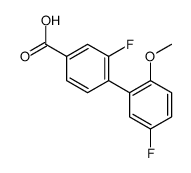 3-fluoro-4-(5-fluoro-2-methoxyphenyl)benzoic acid结构式