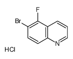 6-bromo-5-fluoroquinoline hydrochloride Structure