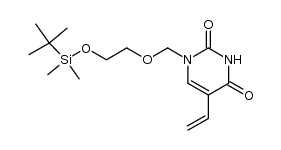 1-[[2-[(tert-butyldimethylsilyl)oxy]ethoxy]methyl]-5-vinyluracil结构式