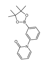 1-[3-(4,4,5,5-tetramethyl-1,3,2-dioxaborolan-2-yl)phenyl]pyridin-2(1H)-one Structure