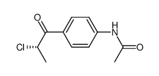 (S)-N-(4-(2-chloropropanoyl)phenyl)acetamide Structure