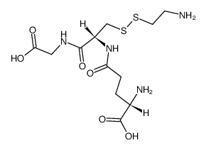 N5-((R)-3-((2-aminoethyl)disulfanyl)-1-((carboxymethyl)amino)-1-oxopropan-2-yl)glutamine结构式