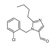 2-butyl-3-[(2-chlorophenyl)methyl]imidazole-4-carbaldehyde Structure