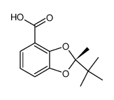 (-)-2-tert-butyl-2-methyl-1,3-benzodioxole-4-carboxylic acid结构式