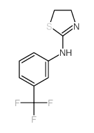 N-[3-(trifluoromethyl)phenyl]-4,5-dihydro-1,3-thiazol-2-amine结构式