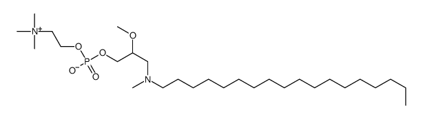 [2-methoxy-3-[methyl(octadecyl)amino]propyl] 2-(trimethylazaniumyl)ethyl phosphate Structure