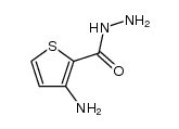 2-Thiophenecarboxylicacid,3-amino-,hydrazide(9CI)结构式