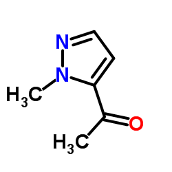 1-甲基-5-乙酰基吡唑结构式