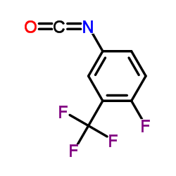 异氰酸-4-氟-3-(三氟甲基)苯酯结构式
