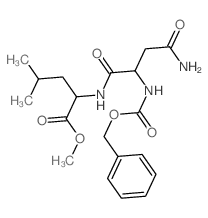 L-Leucine,N2-[(phenylmethoxy)carbonyl]-L-asparaginyl-, methyl ester结构式