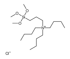 N,N,N-三正丁基-N-三甲氧基硅烷丙基氯化铵结构式
