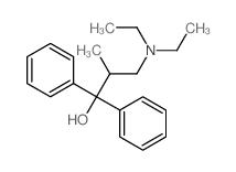 Benzenemethanol, a-[2-(diethylamino)-1-methylethyl]-a-phenyl- Structure