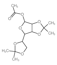 a-D-Mannofuranose,2,3:5,6-bis-O-(1-methylethylidene)-, 1-acetate Structure