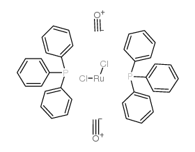 Dichlorodicarbonyl-bis-(triphenylphosphine)ruthenium(II) structure