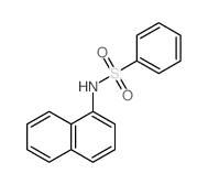 Benzenesulfonamide, N-1-naphthalenyl-结构式