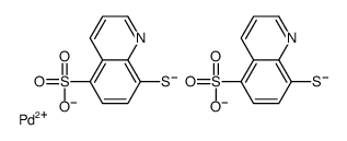palladium(2+),8-sulfidoquinoline-5-sulfonate Structure