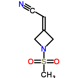 2-(1-(甲基磺酰基)氮杂环丁烷-3-亚基)乙腈图片