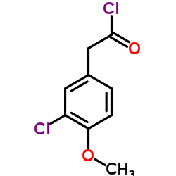 (3-Chloro-4-methoxyphenyl)acetyl chloride Structure
