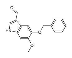 5-benzyloxy-6-methoxyindole-3-carboxaldehyde Structure
