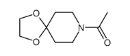 1,4-Dioxa-8-azaspiro[4.5]decane,8-acetyl- (9CI)结构式