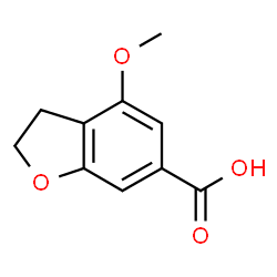 4-甲氧基-2,3-二氢苯并呋喃-6-甲酸结构式