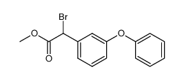 methyl α-bromo-3-phenoxy-phenylacetate Structure
