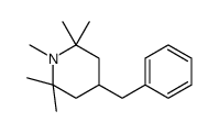 4-benzyl-1,2,2,6,6-pentamethylpiperidine Structure