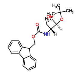 N-[(1R,2R)-2-(1,1-二甲基乙氧基)-1-(羟基甲基)丙基]氨基甲酸 9H-芴-9-甲酯结构式