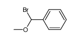 (α-bromo-benzyl)-methyl ether Structure