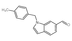 1-(4-甲基苄基)-1H-吲哚-6-甲醛结构式