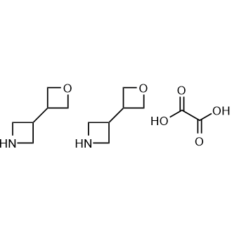 3-(3-氧杂环丁烷基)-氮杂环丁烷 乙二酸酯 (2:1)结构式