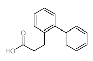 3-(2-phenylphenyl)propanoic acid结构式