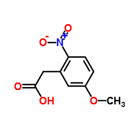2-硝基-5-甲氧基苯乙酸结构式