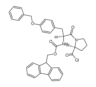 Fmoc-Tyr(Bzl)-Pro-Cl Structure
