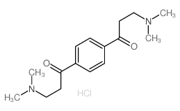 3-dimethylamino-1-[4-(3-dimethylaminopropanoyl)phenyl]propan-1-one Structure