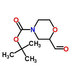 4-Boc-2-吗啉甲醛结构式