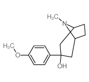 1aH,5aH-Tropan-3a-ol, 3-(p-methoxyphenyl)- (8CI)结构式