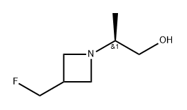 (2S)-2-[3-(fluoromethyl)azetidin-1-yl]propan-1-ol结构式
