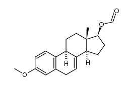 3-methoxy-17β-formyloxy-1,3,5(10),7-estratetraene Structure