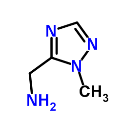 1-甲基-1H-1,2,4-三唑-5-甲胺结构式