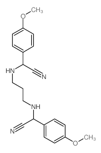 Benzeneacetonitrile, a,a'-(1,3-propanediyldiimino)bis[4-methoxy- (9CI) structure