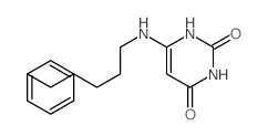 2,4(1H,3H)-Pyrimidinedione,6-[(5-phenylpentyl)amino]-结构式
