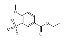 3-chlorosulfonyl-4-methoxybenzoic acid ethyl ester Structure