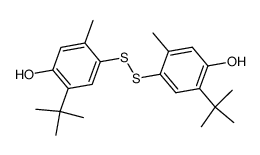 Phenol, 4,4-dithiobis2-(1,1-dimethylethyl)-5-methyl- Structure