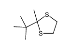 2-tert-butyl-2-methyl-1,3-dithiolane结构式