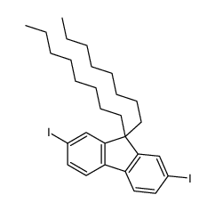 2,7-二碘-9,9-二辛基-9H-芴结构式