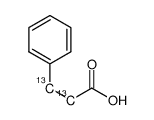 氢化肉桂酸-2,3-13C2结构式