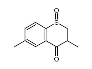 3,6-dimethyl-1-oxo-1λ4-thiochroman-4-one结构式
