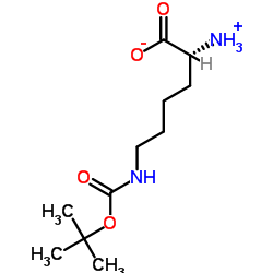N6-叔丁氧羰基-D-赖氨酸结构式