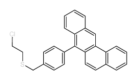 7-[4-(2-chloroethylsulfanylmethyl)phenyl]benzo[a]anthracene Structure